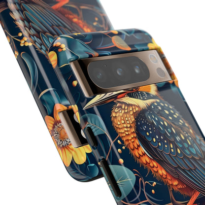 Nature-Inspired Phone Case | Artistic Bird Design | Tough Cases for Nature Lovers, Unique Gift, Eco-Friendly, Wildlife Decor