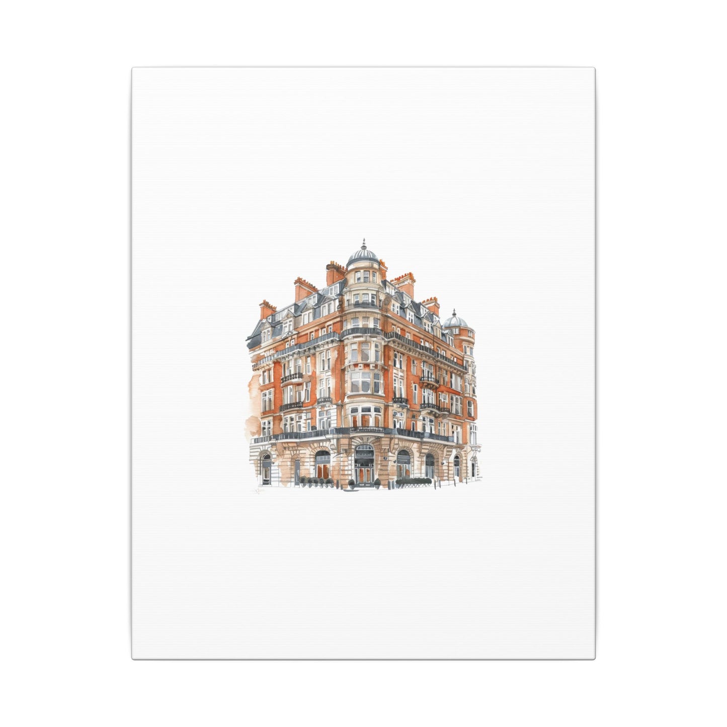 Artistic Matte Canvas Print of Historic Building, Wall Art Decor, Home Interior, Unique Gift, Fine Art, Architecture Lover, Urban Design