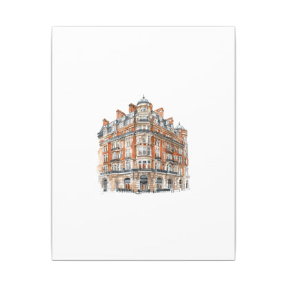 Artistic Matte Canvas Print of Historic Building, Wall Art Decor, Home Interior, Unique Gift, Fine Art, Architecture Lover, Urban Design