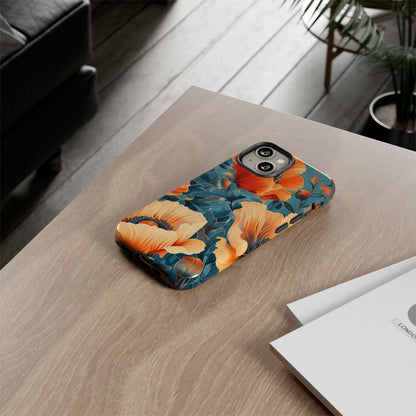 Floral Phone Case, Tough Cases for Protection and Style, Spring Aesthetic, Gift for Her, Phone Accessory for Nature Lovers