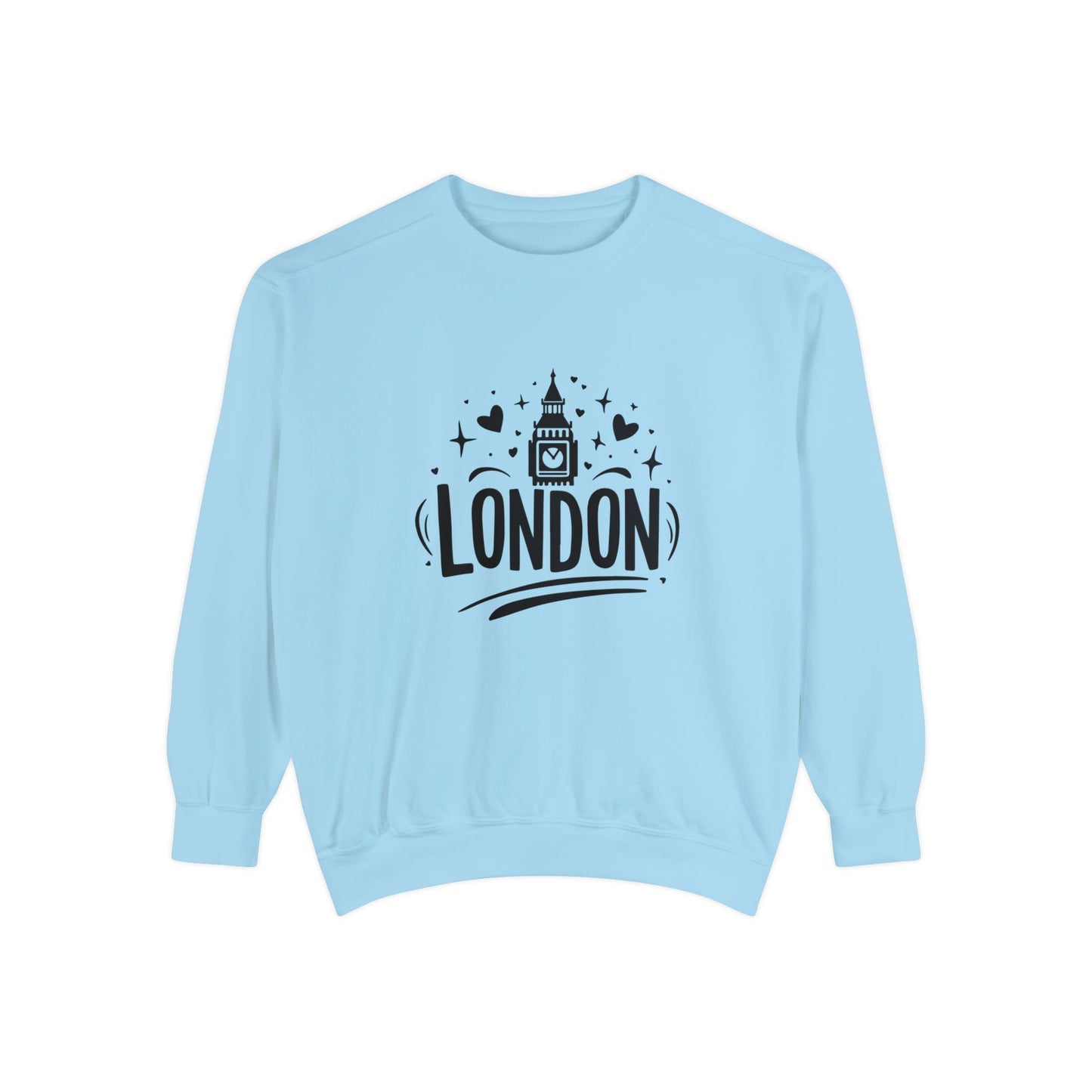 Unisex Garment-Dyed Sweatshirt Trendy - Love London