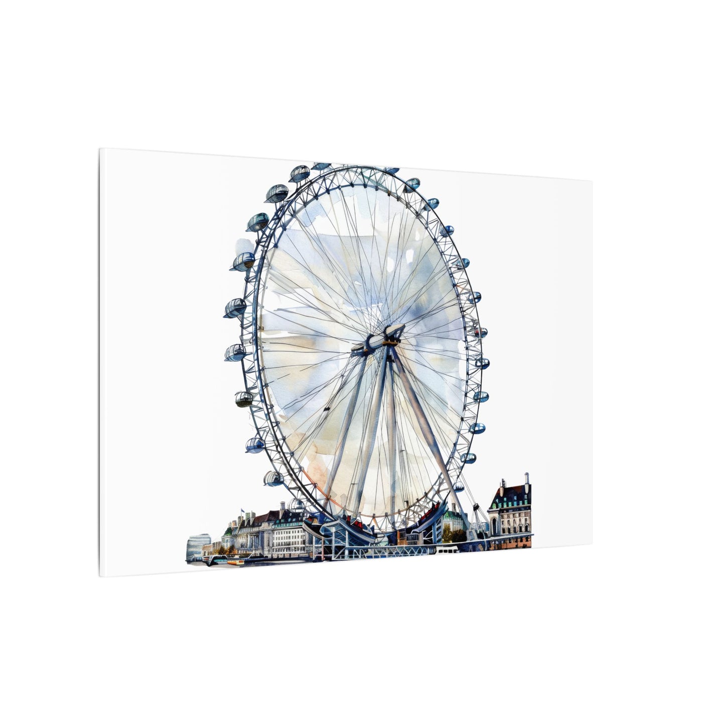 London Eye Canvas Print, Wall Art Decor, Travel Gift, Home Decoration, Unique Art Piece