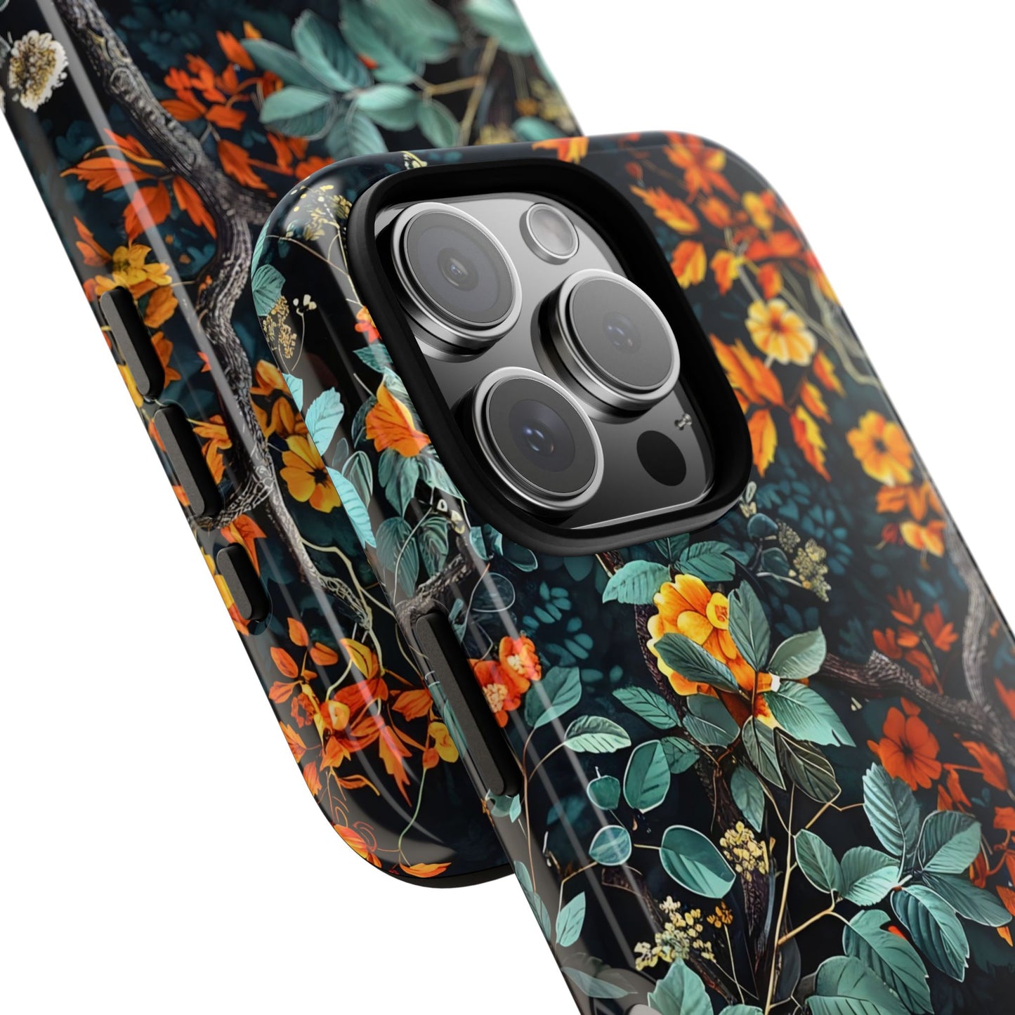 Floral Phone Case | Tough Cases, Protective Cover, Gift for Her, Autumn Vibes, Floral Phone Accessory, Unique Design