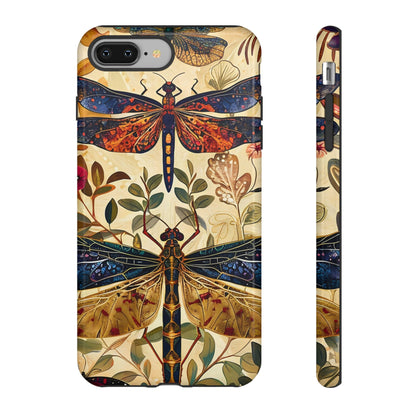 Vintage Dragonfly Phone Case, Nature Inspired, Tough Cases, Eco-Friendly Gift, Bohemian Style, Insect Design