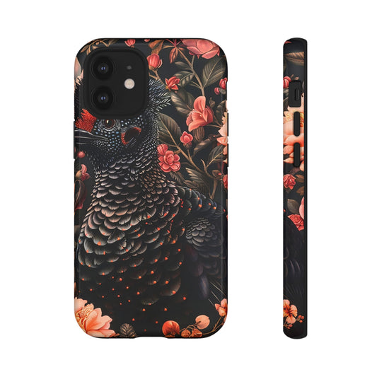 Tough Cases: Floral Design Phone Case, Stylish Protection for Your Phone, Unique Gift for Bird Lovers, Vibrant Floral Art, [...]