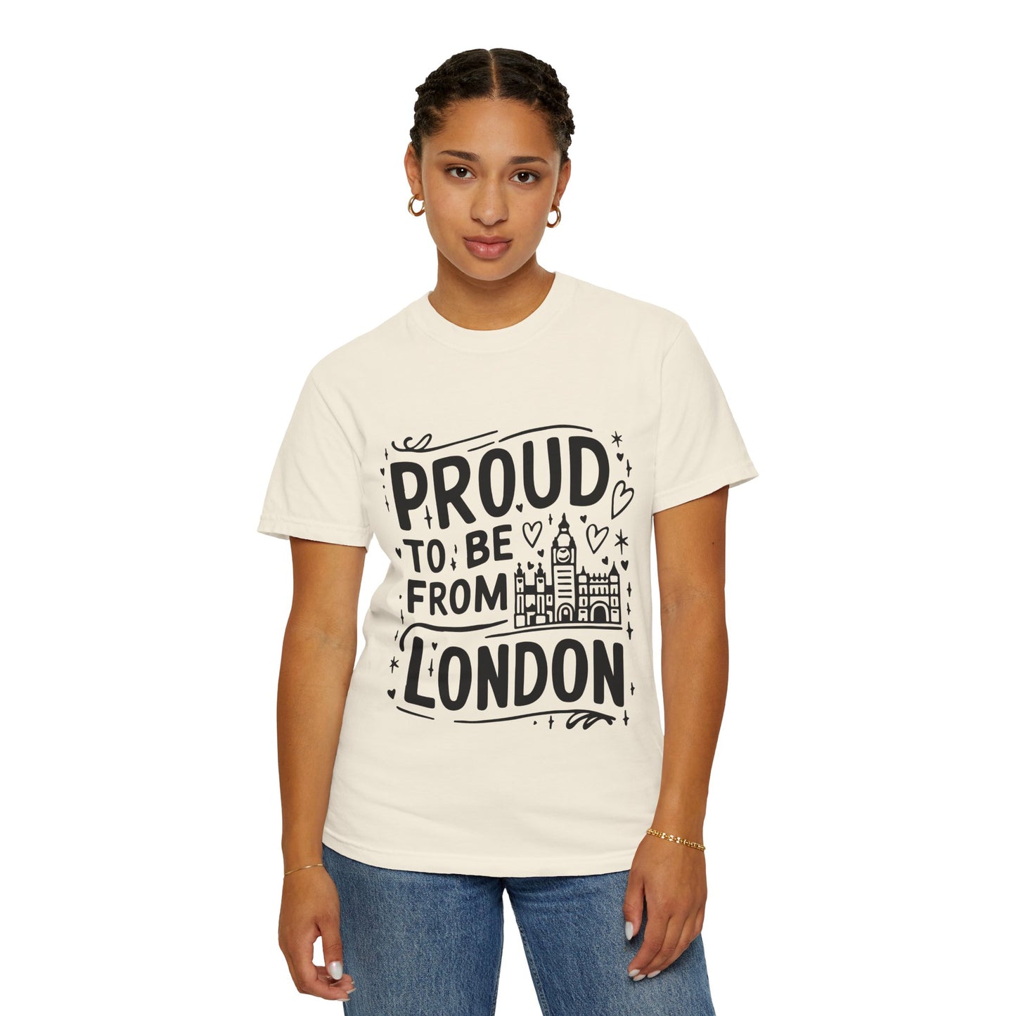 Unisex Garment-Dyed T-shirt - Proud to be from London
