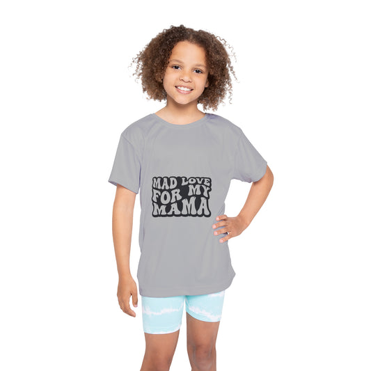 Kids Sports Jersey - Mad Love for My Mama Fun Active Tee
