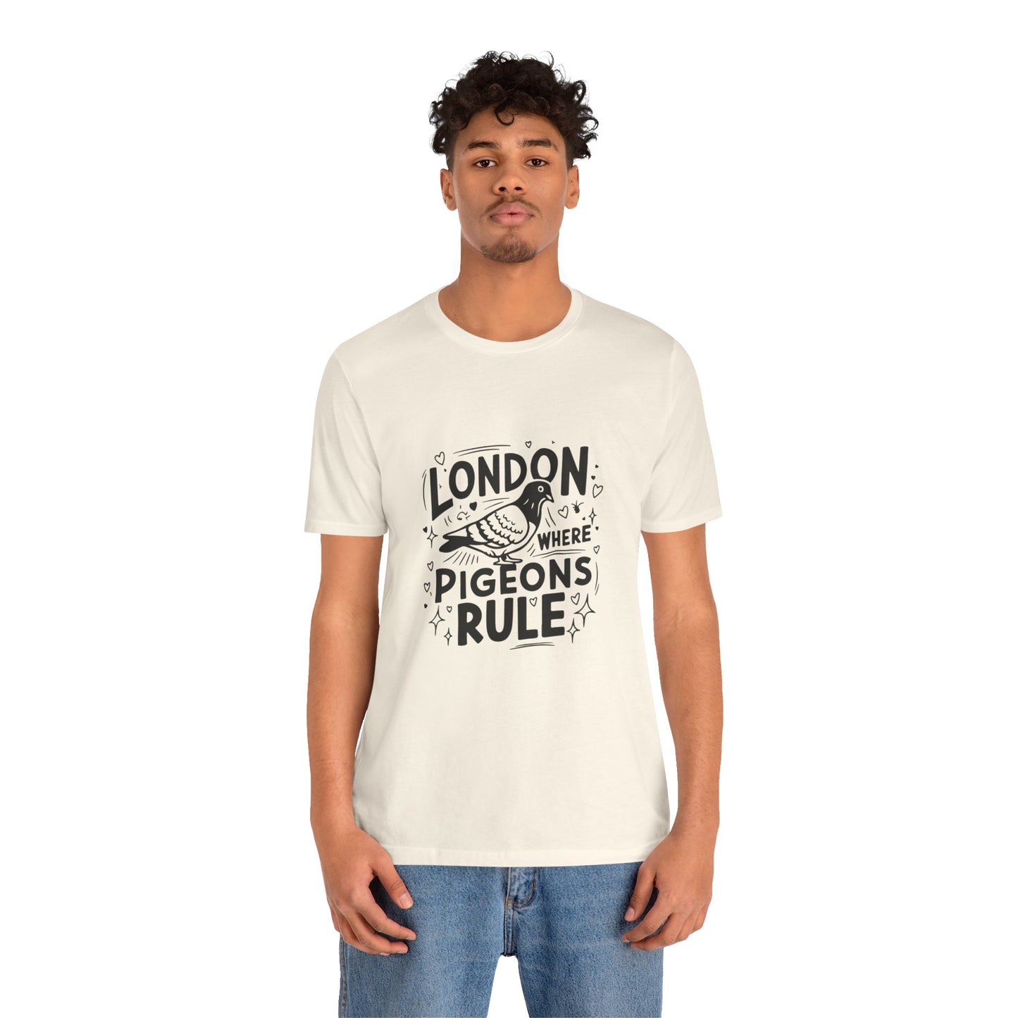 Unisex Jersey Short Sleeve Tee - London Where Pigeons Rule