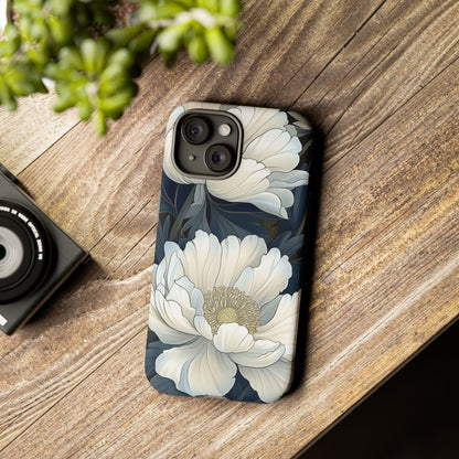 Elegant Floral Phone Case, Floral iPhone Cover, Flower Art Phone Case, Eco-Friendly Mobile Protection, Tough & Stylish Phone Case