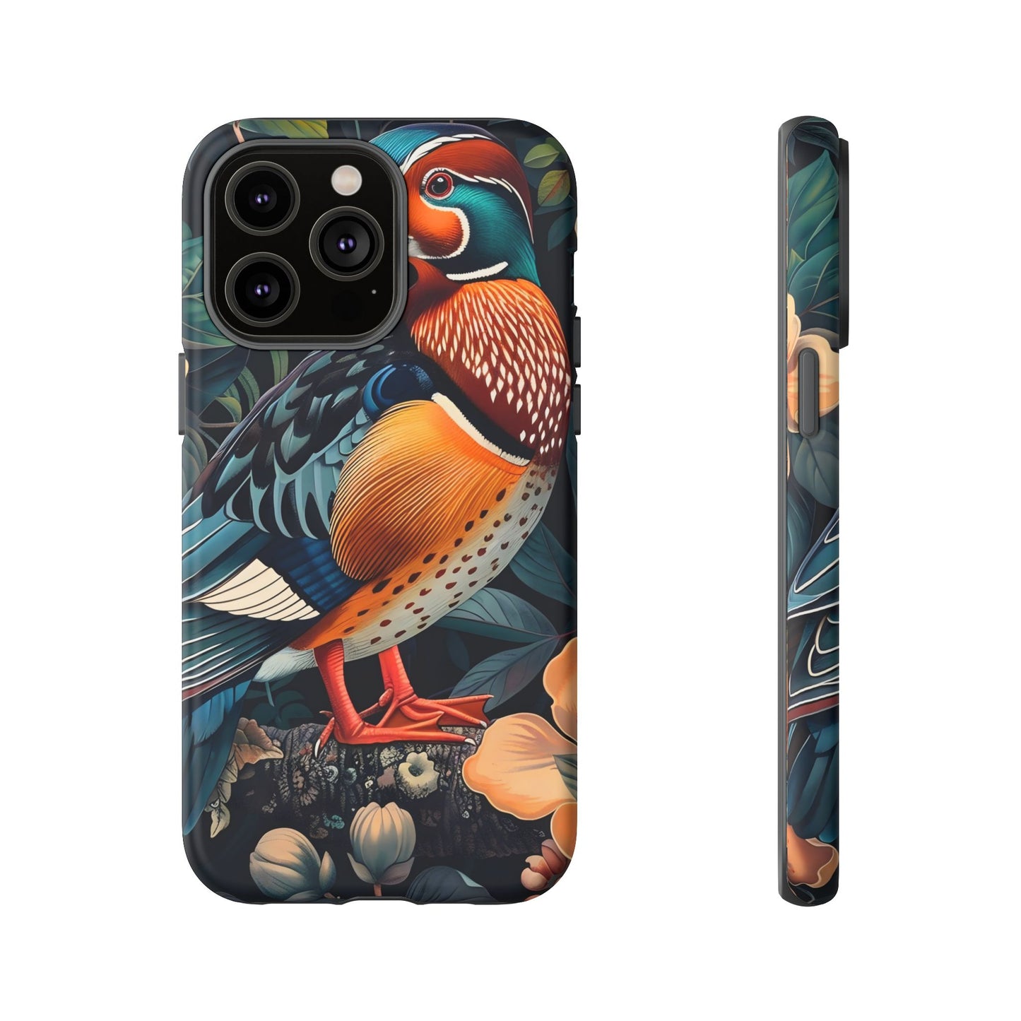 Vibrant Phone Case with Artistic Bird Design, Nature Lover Gift, Wildlife Enthusiast Accessory, Floral Tech Case, Unique Mobile Cover