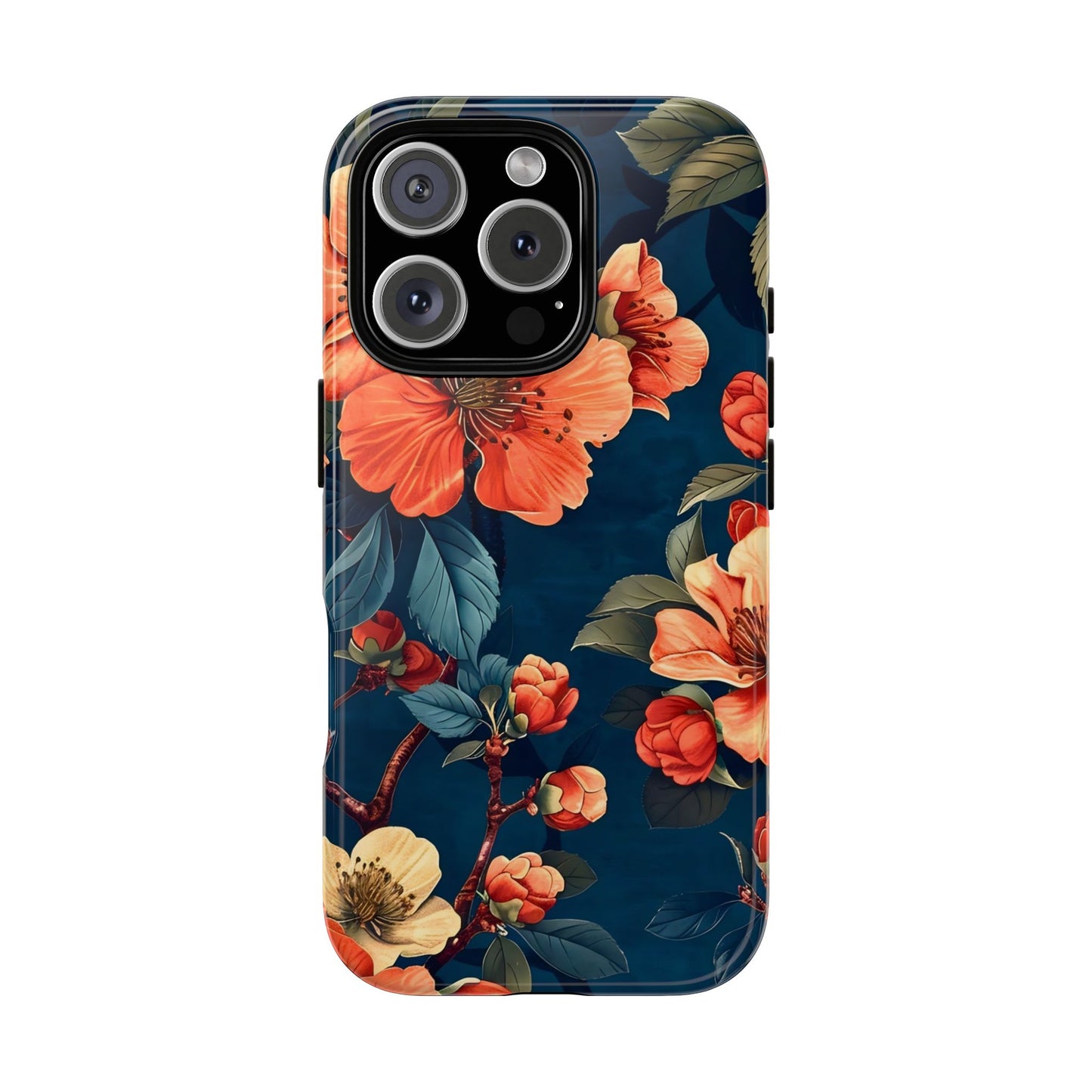 Floral iPhone Case, Tough Cases, Flower Phone Protector, Floral Design, Spring Gift, Phone Cover