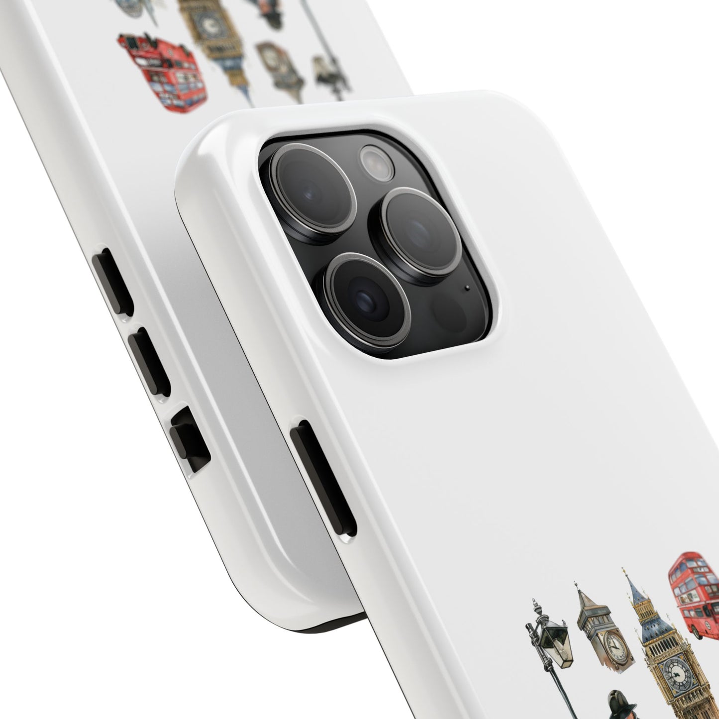 London Scene Tough Phone Case - Durable Protection with Iconic UK Landmarks