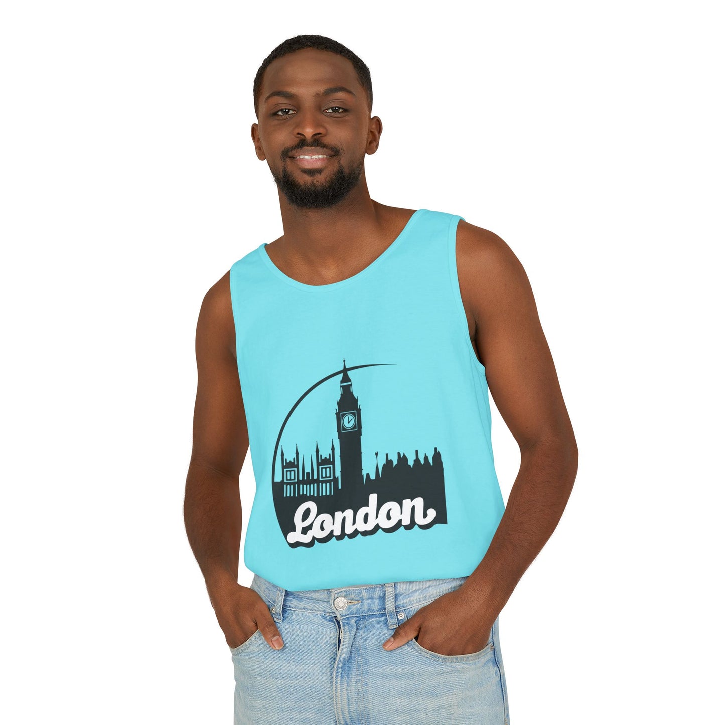 Unisex Garment-Dyed Tank Top - Love London