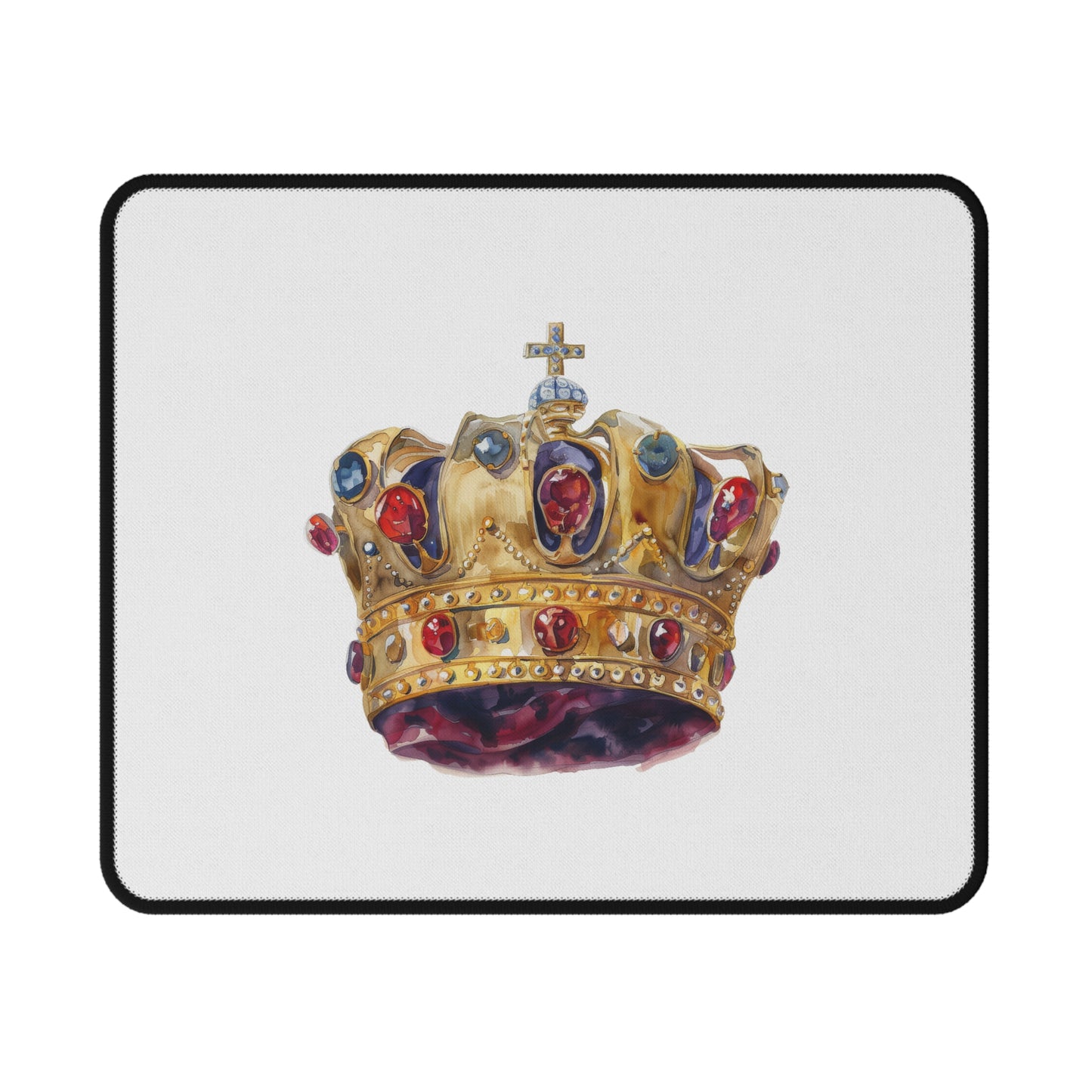Gaming Mouse Pad with Crown Design, Non-Slip Mousemat for Gamers, Desk Accessory for Streamers, Perfect Gift for Gamers, PC Gaming Gear