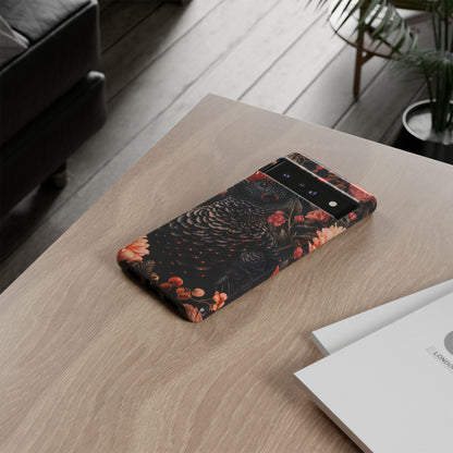 Tough Cases: Floral Design Phone Case, Stylish Protection for Your Phone, Unique Gift for Bird Lovers, Vibrant Floral Art, [...]