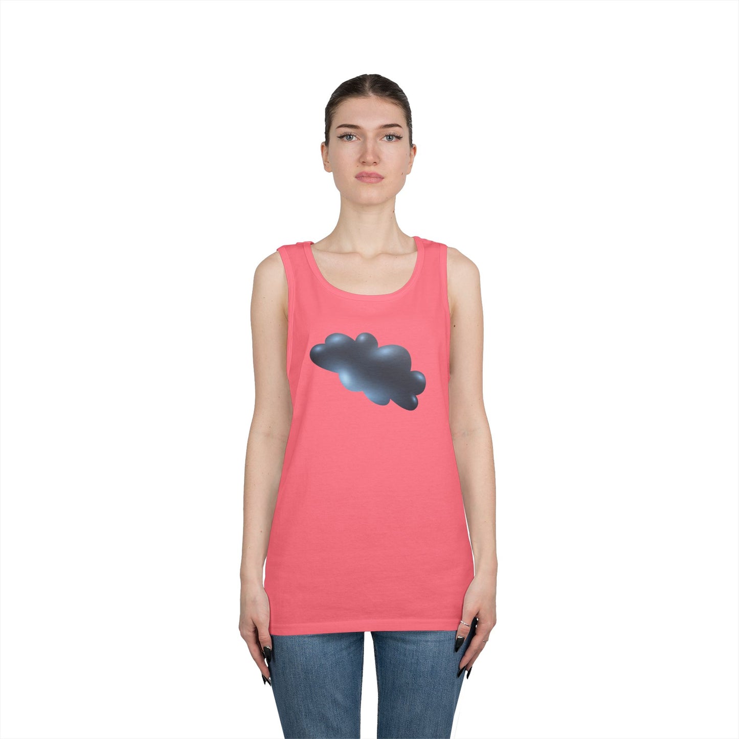 Unisex Heavy Cotton Tank Top - Serene Cloudscape - Dreamy Cloud Design