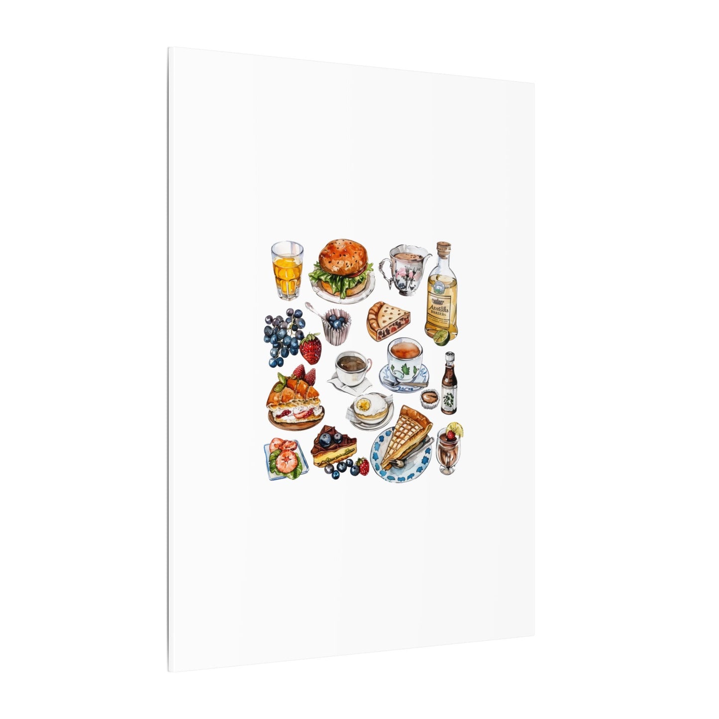 Breakfast Feast Canvas Print, Food Art, Kitchen Decor, Gifting for Food Lovers, Brunch Vibes, Wall Art
