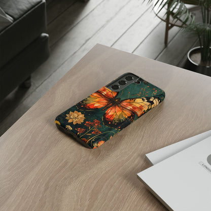 Butterfly Phone Case – Tough Cases for Nature Lovers, Floral Design, Butterfly Art, Unique Gift, Eco-Friendly Protection
