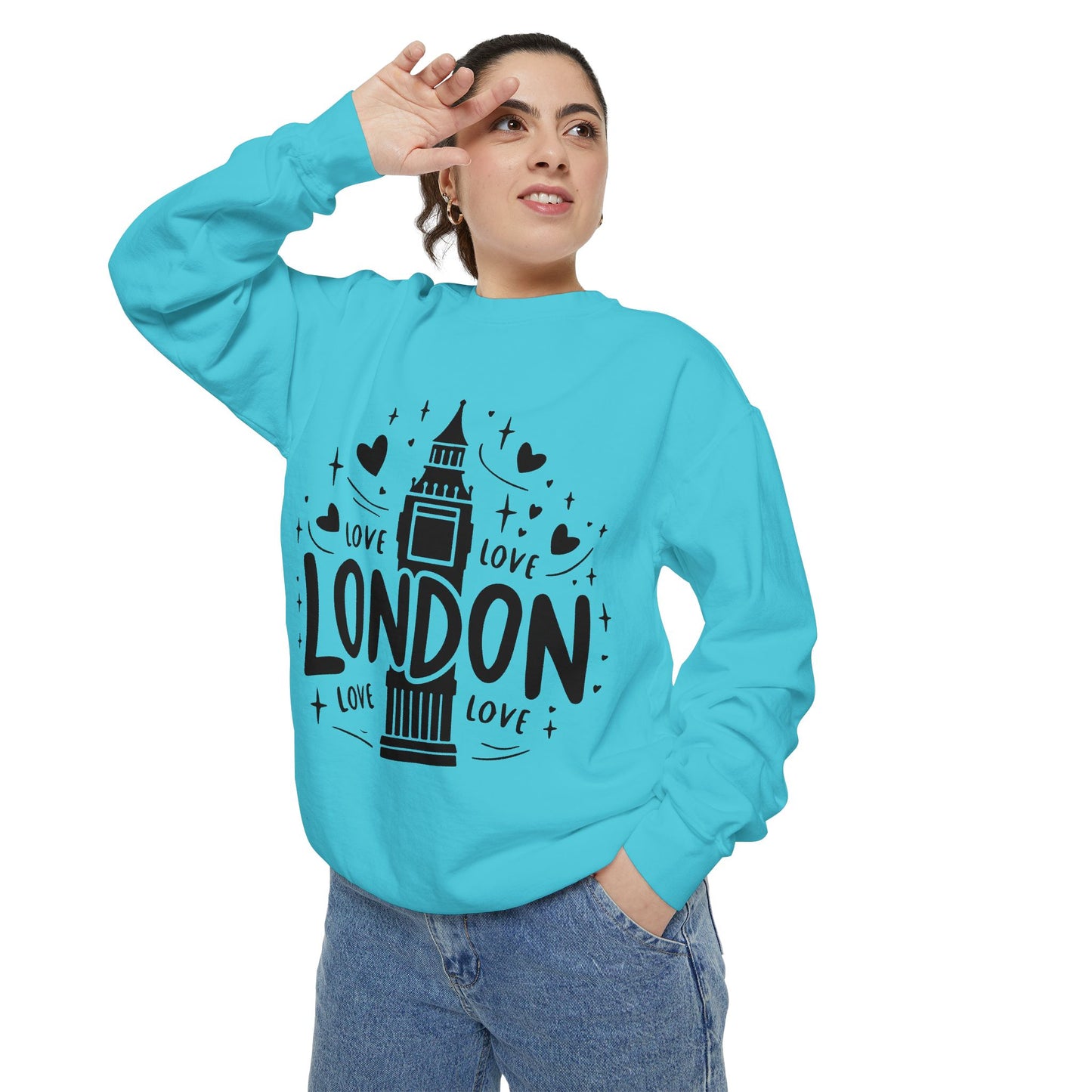 Unisex Garment-Dyed Sweatshirt - Lovely London