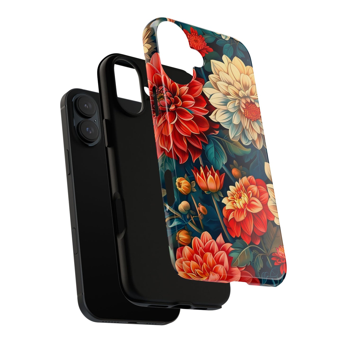 Floral Phone Case - Vibrant Tough Cases, Stylish Floral Cell Phone Cover, Gift for Her, Trendy Phone Accessory, Flower Design