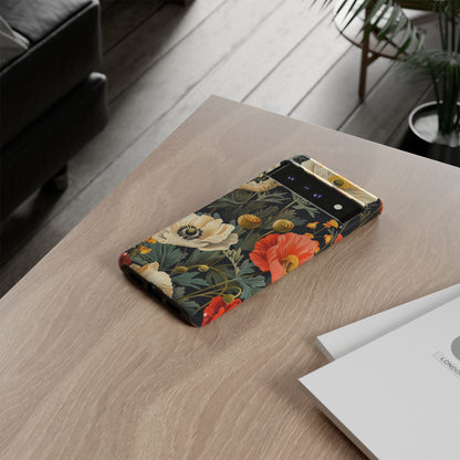 Floral Phone Case - Tough Cases with Vibrant Garden Design, Phone Accessory, Gift for Her, Spring Style, Nature Lover