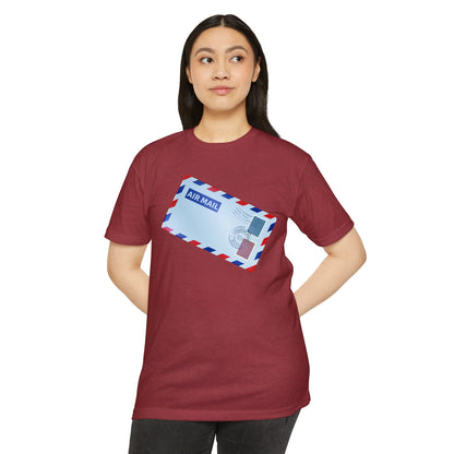 Unisex CVC Jersey T-shirt - Vintage British Air Mail - Classic Postal