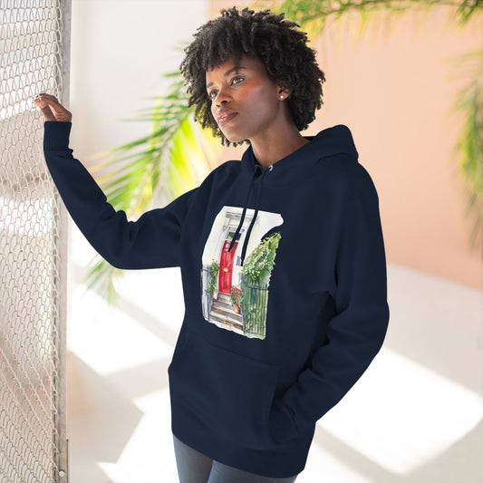 Three-Panel Fleece Hoodie - Scenic Landscapes and Natural Beauty