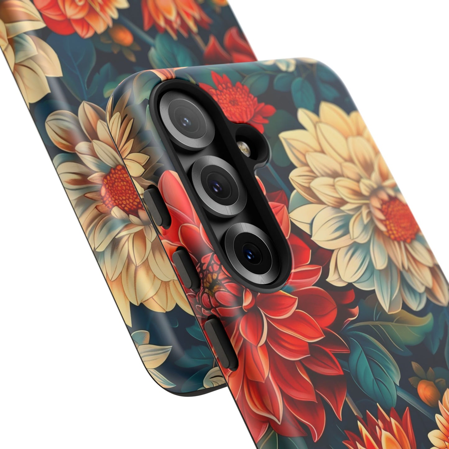 Floral Phone Case - Vibrant Tough Cases, Stylish Floral Cell Phone Cover, Gift for Her, Trendy Phone Accessory, Flower Design