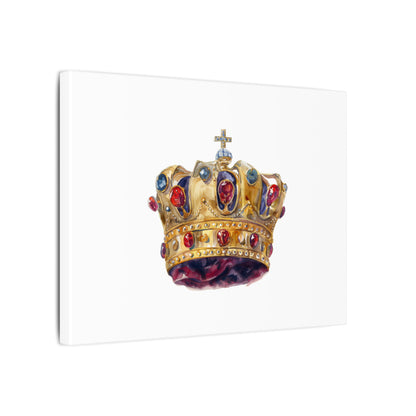 Crown Art Print, Royal Wall Decor, Matched for Home or Office, Gift for Art Lovers, Unique Royalty Artwork