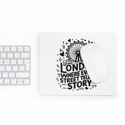 London Themed Mouse Pad, UK Travel Gift, Office Decor, Gaming Accessories, Unique Desk Gift, Personalized Mouse Mat