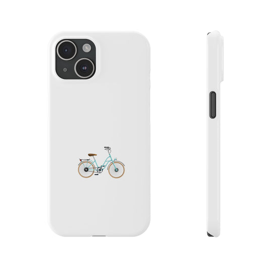 Vintage Bicycle Slim Phone Case, Phone Cover, Aesthetic Phone Accessory, Customizable Gift, Eco-Friendly Case