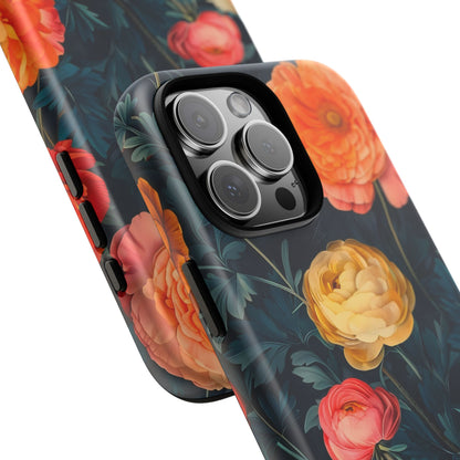 Floral Phone Case - Tough Cases, Stylish Protection, Gift for Flower Lovers, Customizable Cover, Floral Design Mobile Accessory