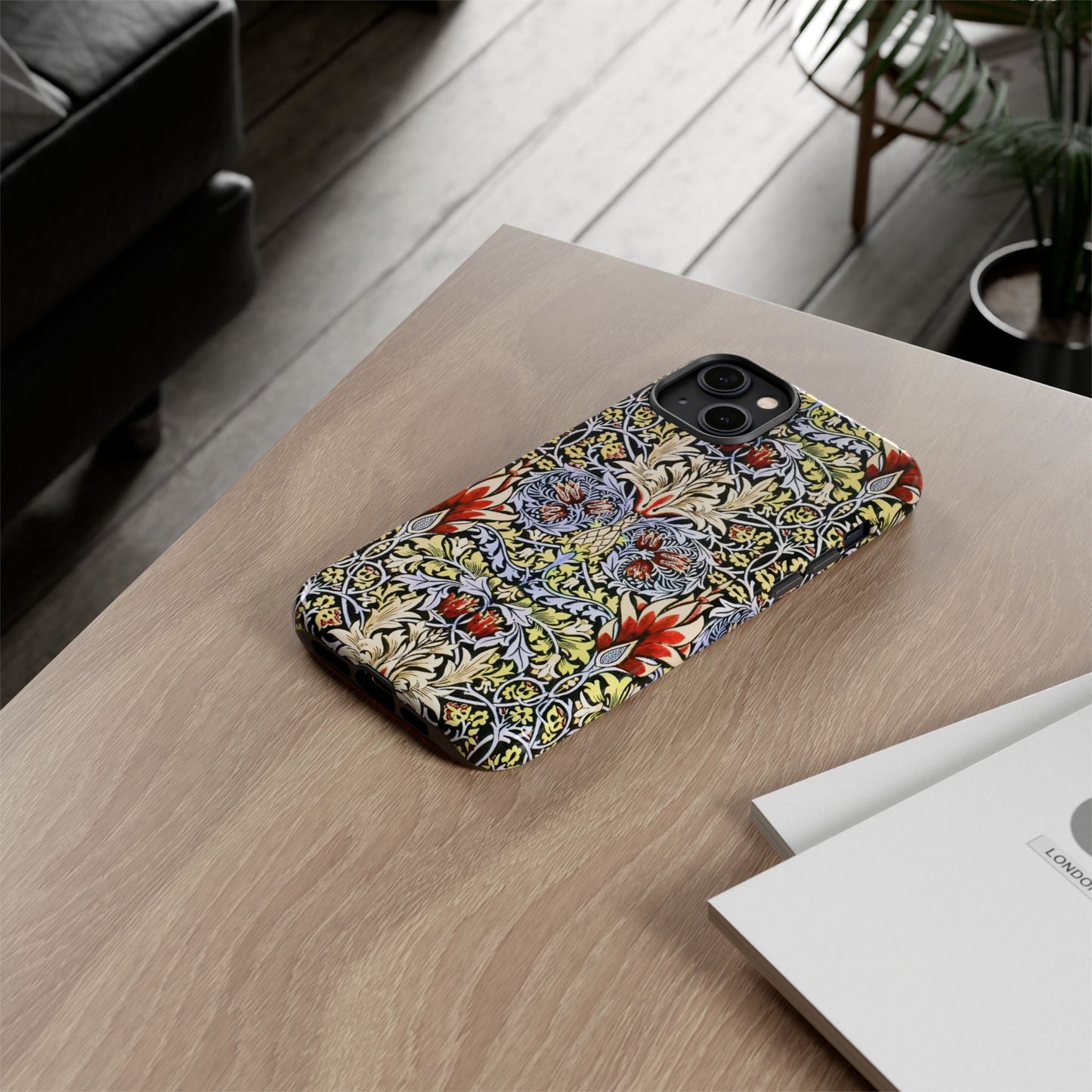 Stylish Phone Case - Floral Design, Tough Cases, Gift for Her, Phone Accessories, Trendy Tech, Unique Cell Phone Cover
