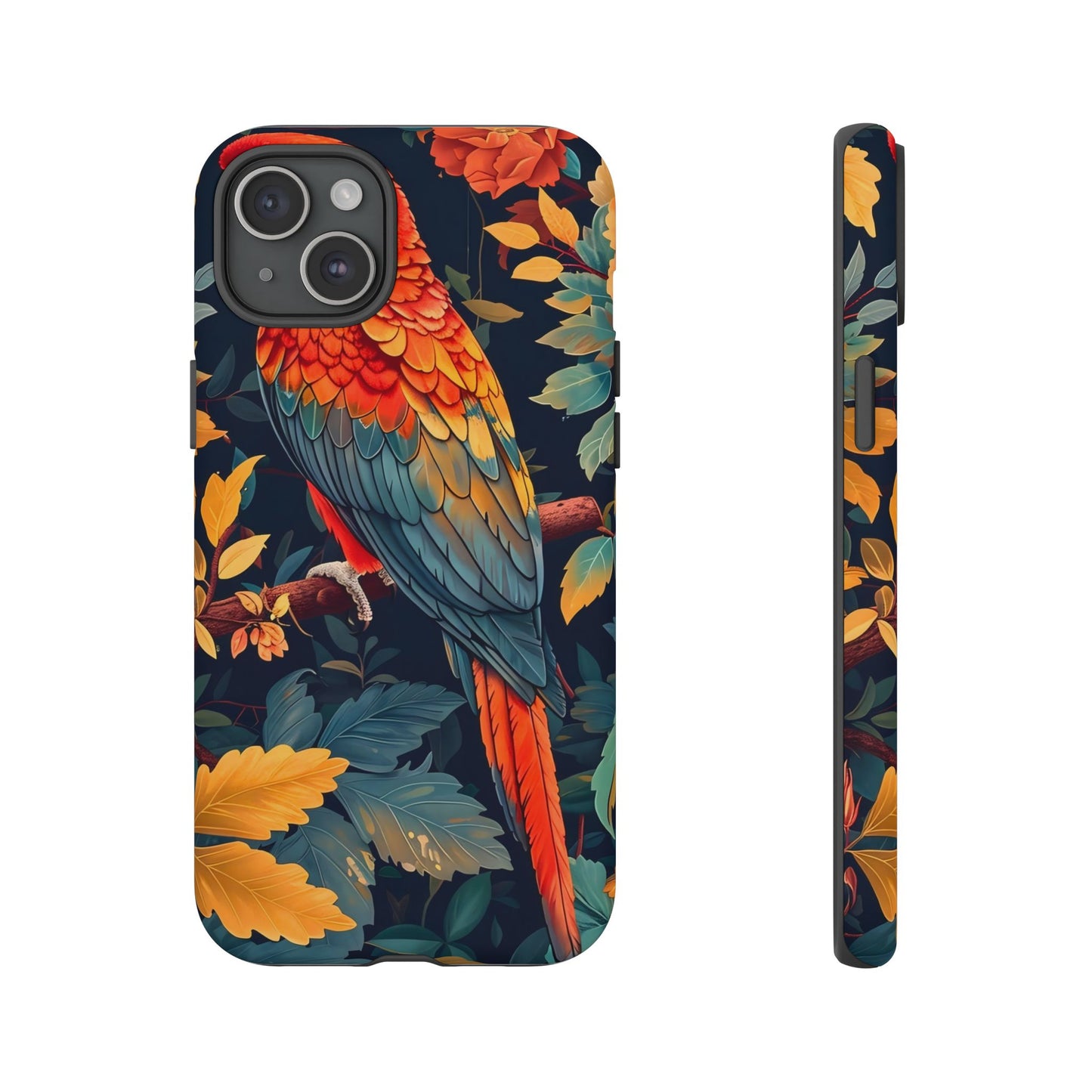 Vibrant Parrot Phone Case - Tough, Stylish, Nature-Inspired, Tropical, Wildlife, Perfect Gift, Summer Vibes