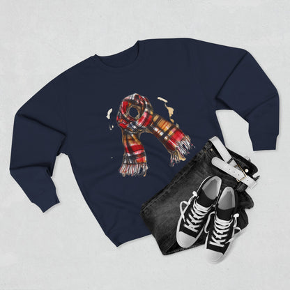 Unisex Crewneck Sweatshirt - Classic British Plaid Scarf