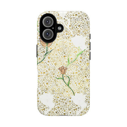 Elegant Floral Phone Case, Tough Cases for iPhone, Stylish Smartphone Cover, Protection with Floral Art, Unique Gift for Her