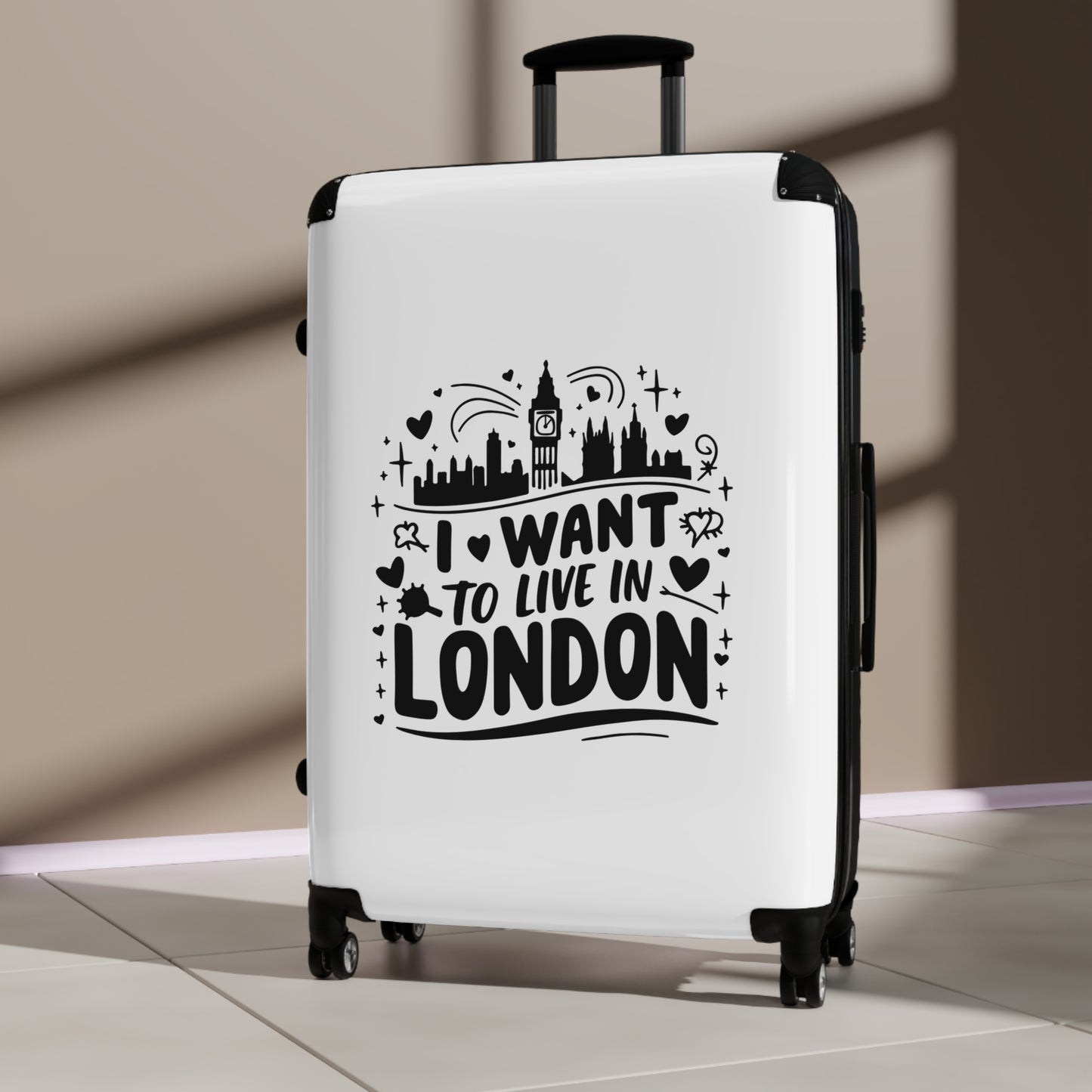 I want to live in London - Suitcase