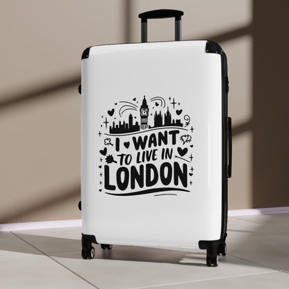 I want to live in London - Suitcase