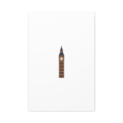 Big Ben Canvas Wall Art, Modern Home Decor, London Decor, Gift for Travel Lovers, Office Wall Art, Minimalist Art Print