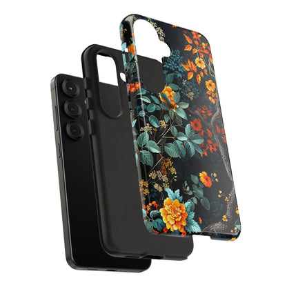 Floral Phone Case | Tough Cases, Protective Cover, Gift for Her, Autumn Vibes, Floral Phone Accessory, Unique Design