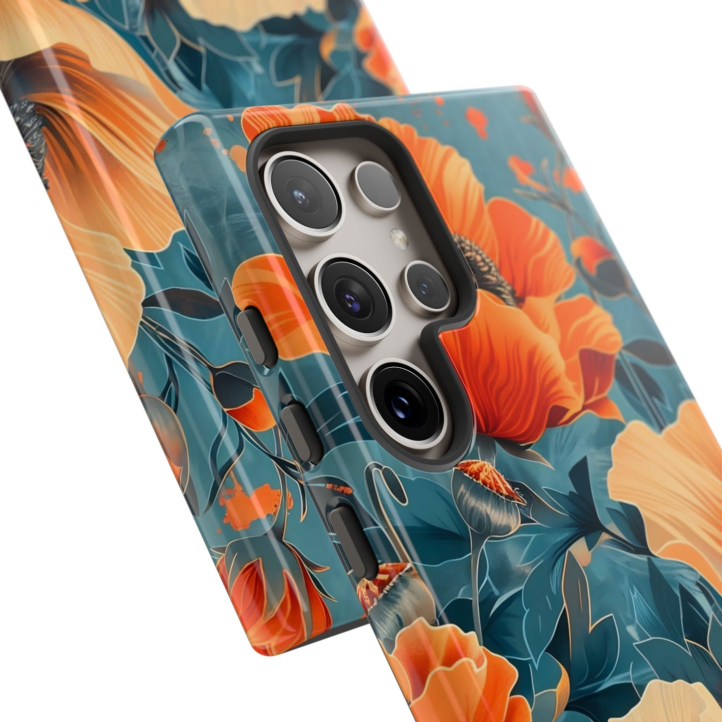 Floral Phone Case, Tough Cases for Protection and Style, Spring Aesthetic, Gift for Her, Phone Accessory for Nature Lovers
