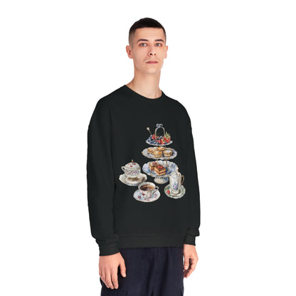 Unisex NuBlend® Crewneck Sweatshirt - British Royal Feast Opulent Dining Fit for Royalty