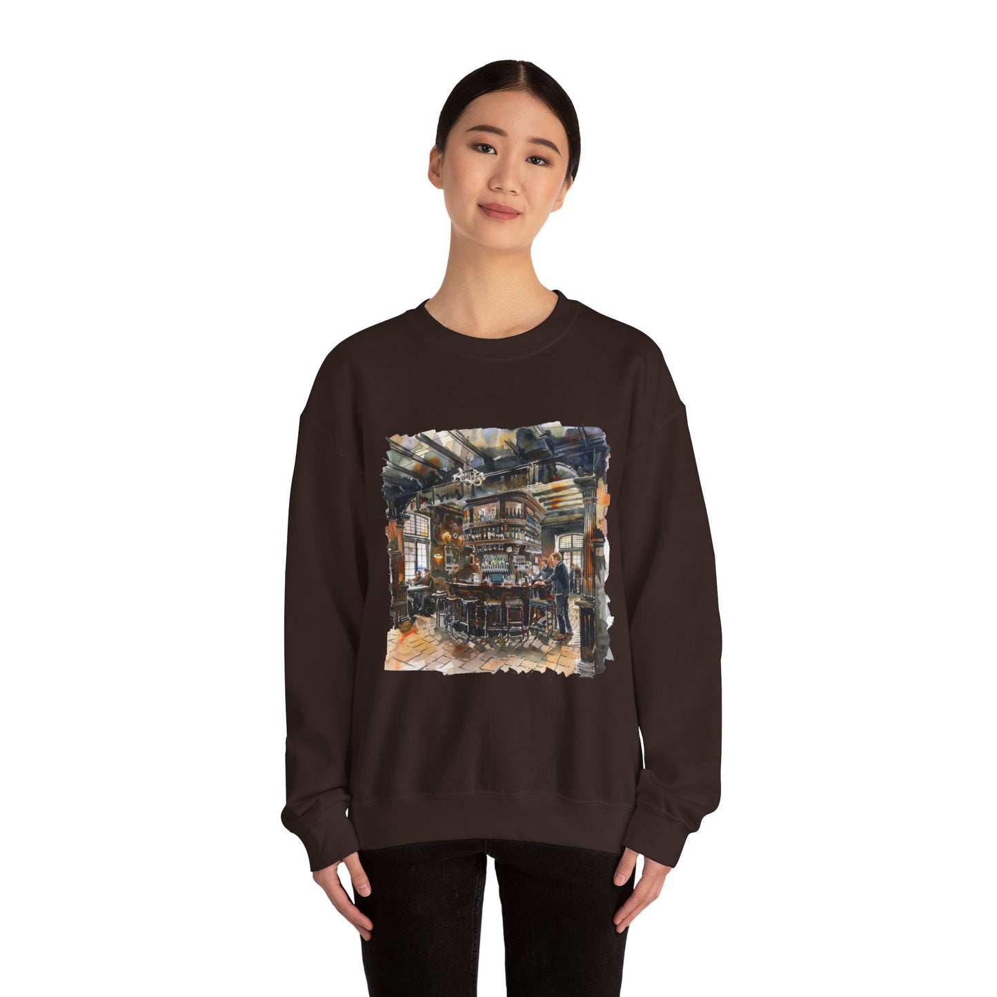 Unisex Heavy Blend™ Crewneck Sweatshirt - Traditional Taverns - The Cozy British Pub