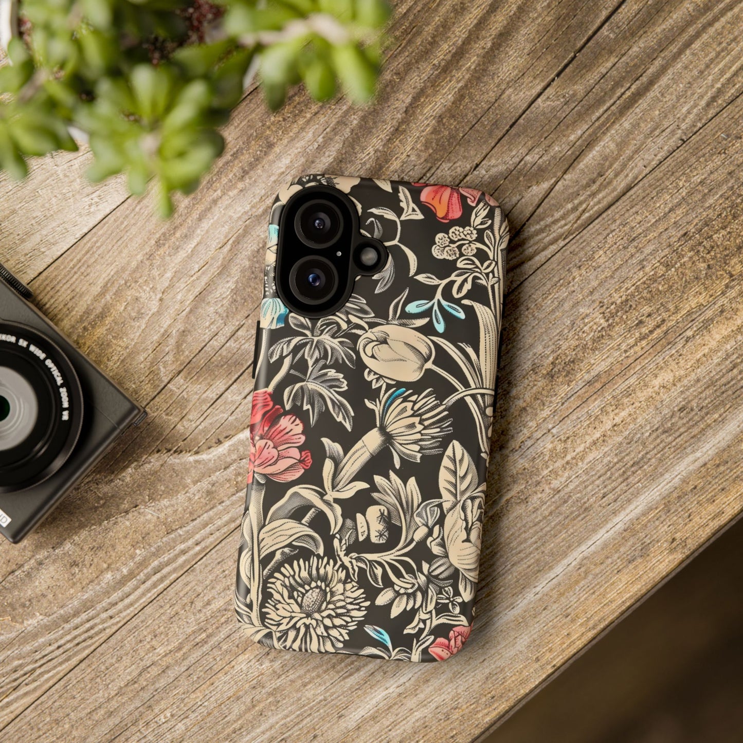 Floral Phone Case, Tough Cases, Flower Design, Gift for Her, Spring Accessory, Unique Phone Cover, Eco-Friendly