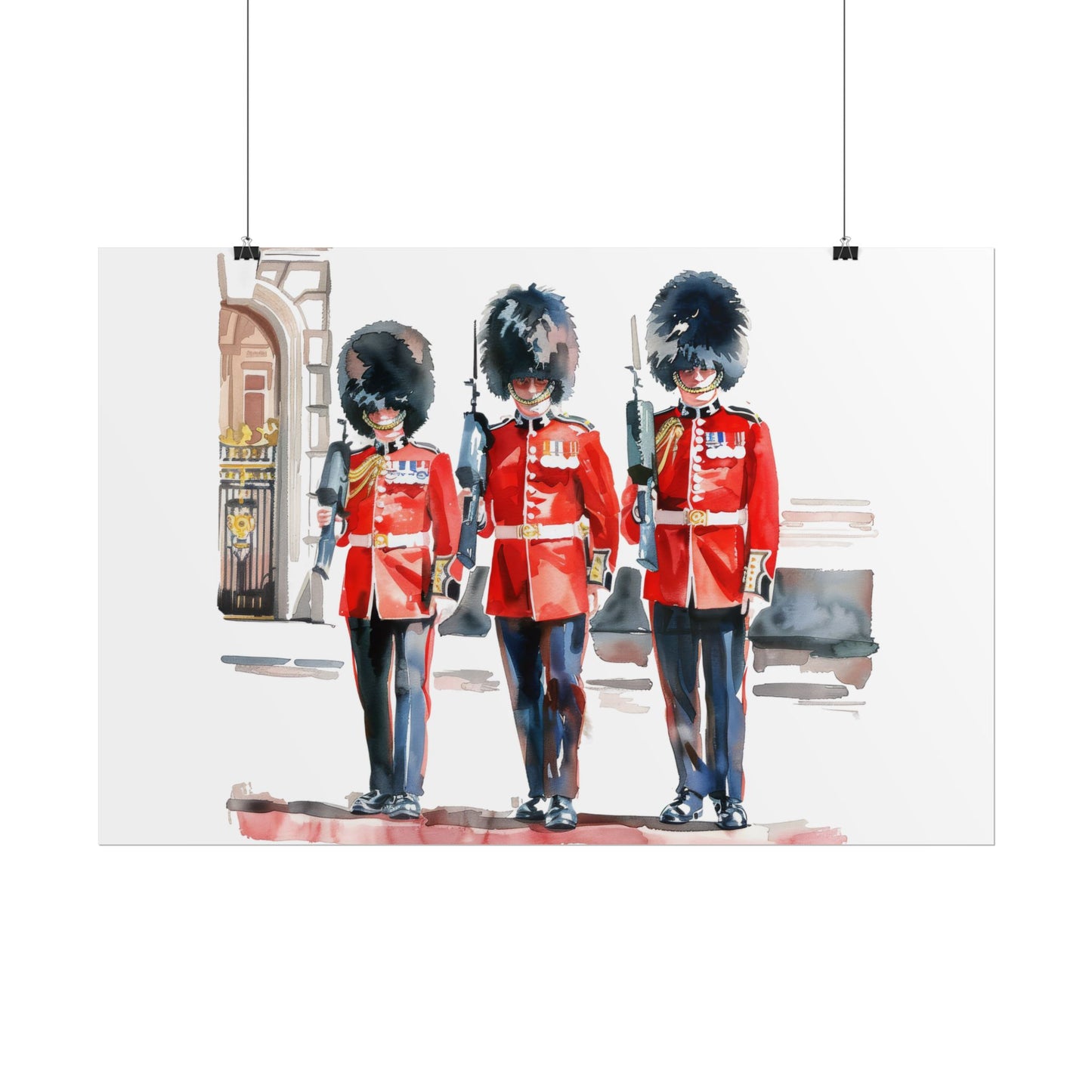 London Guard Roll-Up Posters, British Soldier Art Prints, Home Decor, Travel Gifts, Wall Art for Various Occasions