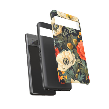 Floral Phone Case - Tough Cases with Vibrant Garden Design, Phone Accessory, Gift for Her, Spring Style, Nature Lover