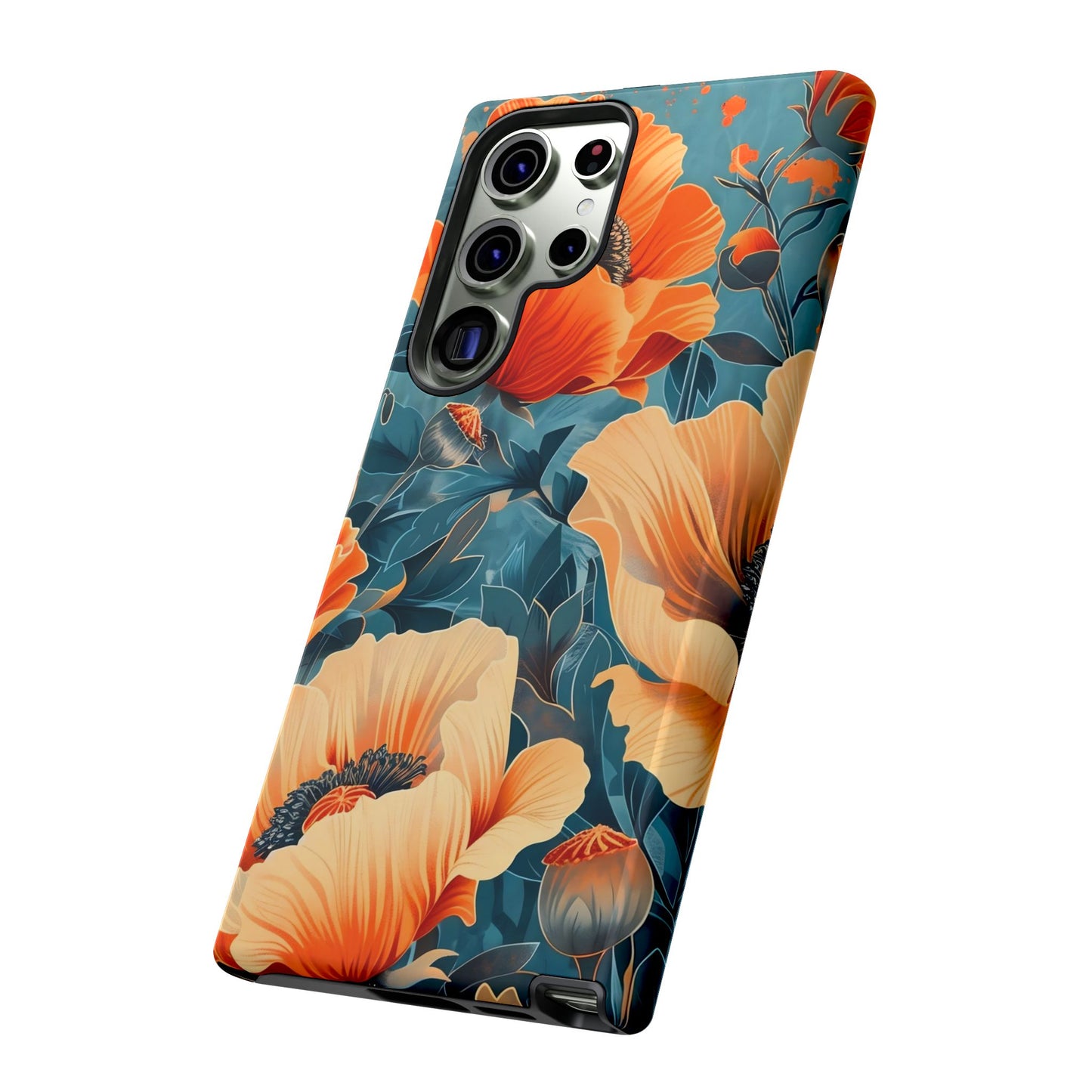 Floral Phone Case, Tough Cases for Protection and Style, Spring Aesthetic, Gift for Her, Phone Accessory for Nature Lovers