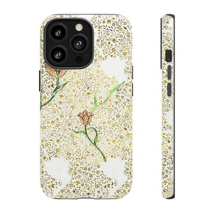 Elegant Floral Phone Case, Tough Cases for iPhone, Stylish Smartphone Cover, Protection with Floral Art, Unique Gift for Her