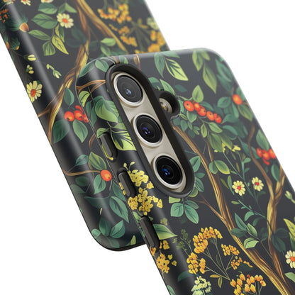 Floral iPhone Case, Nature Inspired Tough Case, Botanical Phone Cover, Eco-Friendly Gift, Unique Floral Design