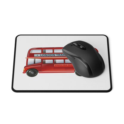 Red London Bus Non-Slip Gaming Mouse Pad, Office Decor, Gaming Accessory, Unique Gift, Holiday Present